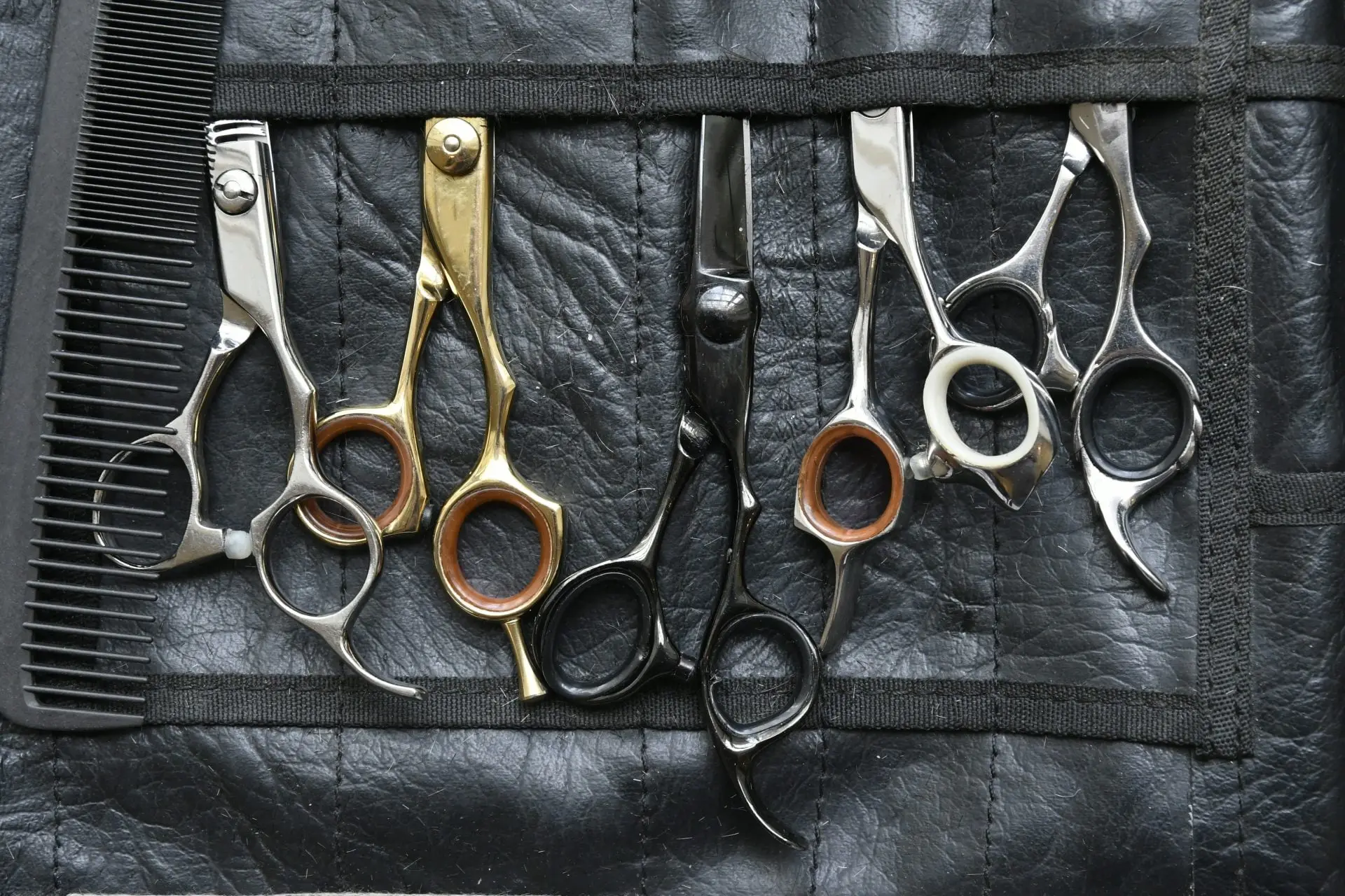 Pair of professional scissors Sharper Focus Ltd postal sharpening service Bristol